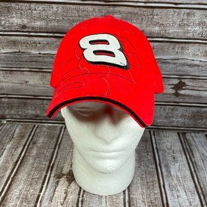 WINNER'S CIRCLE Dale Earnhardt Jr. #8 Cap Hat Red Embroidered NASCAR OSFA NWOT